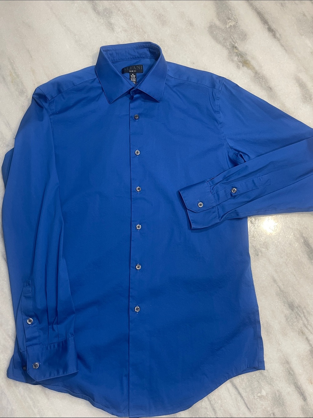 Alfani Men’s Cobalt Blue Long-Sleeve Dress Shirt